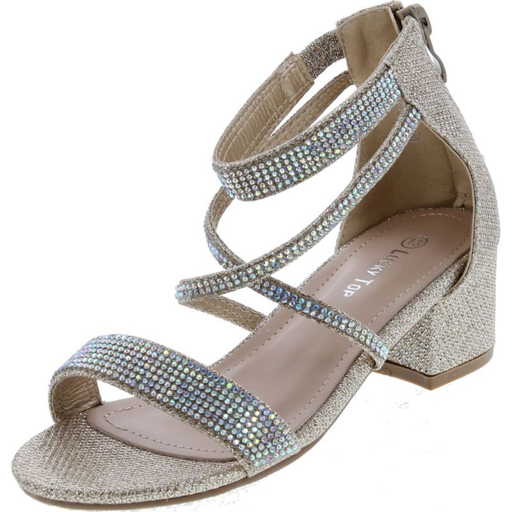 Lucky Top Rosa-66K Champagne ChildG sandals 12 NEW